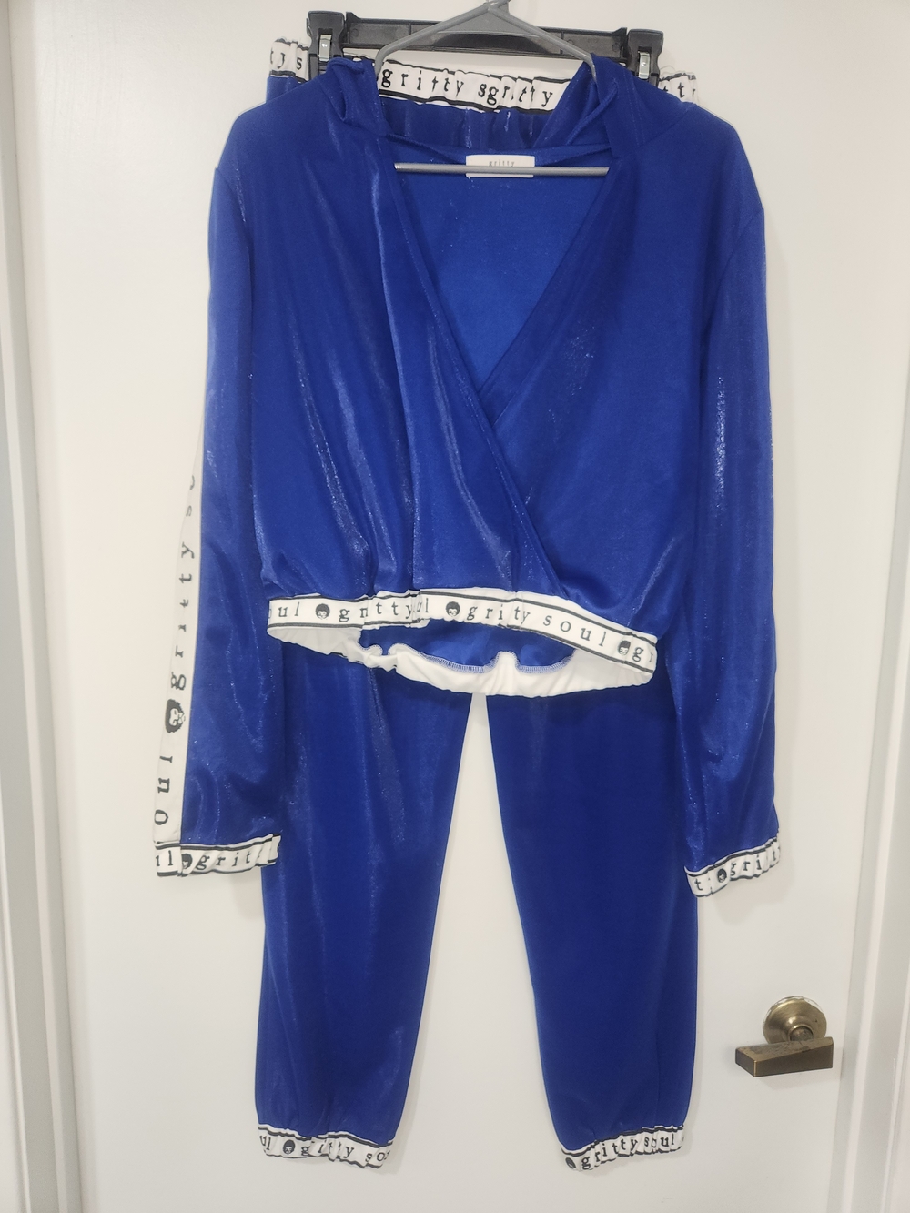 Women's Royal Blue Hooded Track Set